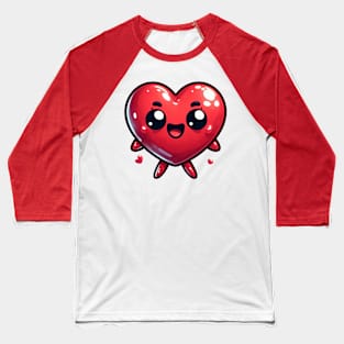 Cute Heart Baseball T-Shirt